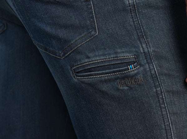 Drop-in cell phone pocket - Double welt