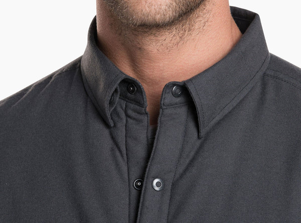 Hidden button down collar