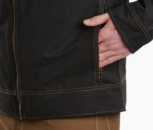 Deep, zippered hand pockets