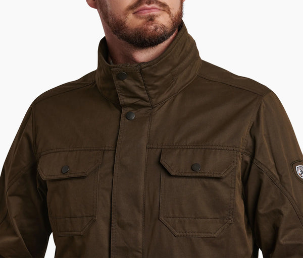 Tough, wax coated exterior Rugged wind and water protection