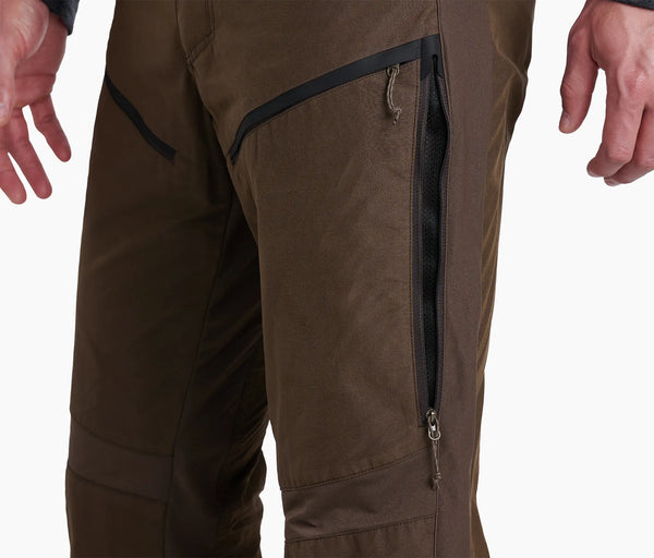 Large thigh vents release excess heat Hypalon zipper garage increases protection