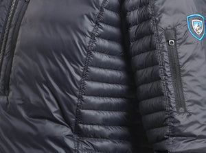 Smaller baffles at side body and sleeves