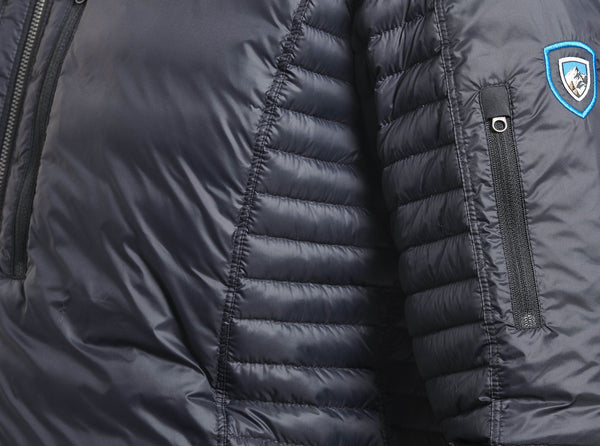 Smaller baffles at side body and sleeves