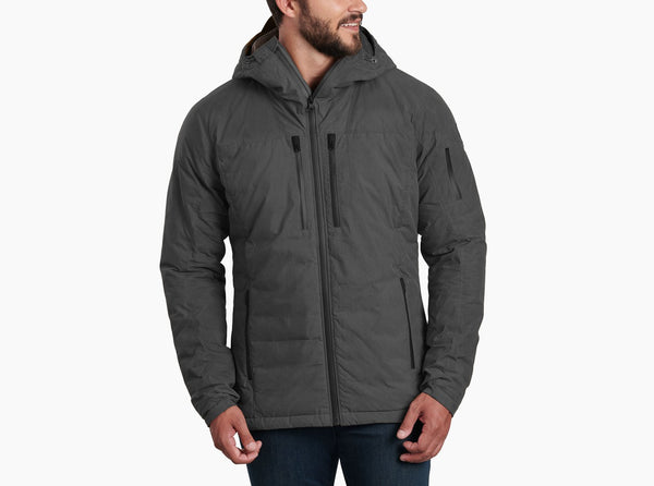 WYLDEFIRE DOWN HOODY - wax coated