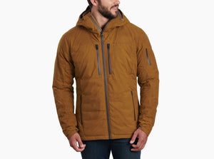 WYLDEFIRE DOWN HOODY - wax coated