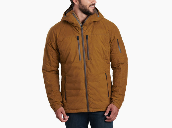 WYLDEFIRE DOWN HOODY - wax coated