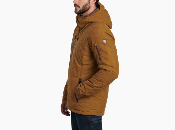 WYLDEFIRE DOWN HOODY - wax coated