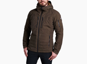 WYLDEFIRE DOWN HOODY - wax coated