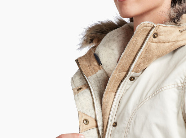 Waxed jacket for wind and water-resistance