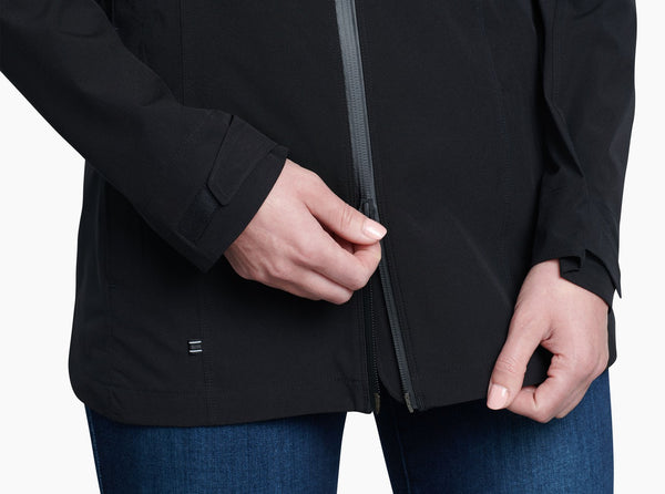 Two way YKK water-resistant front zipper