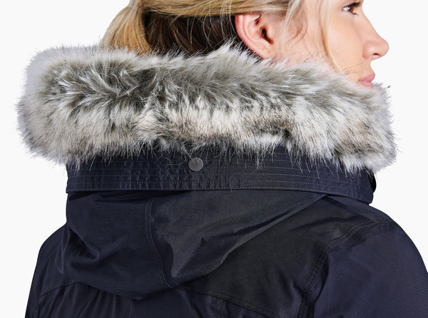Extendable brim with removable faux fur