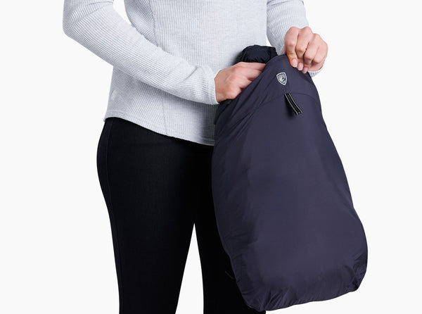 Easily packs into innovative stuff sack