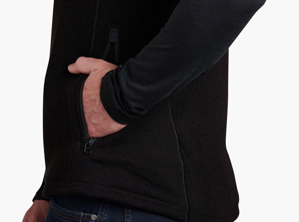 Zippered handwarmer pockets