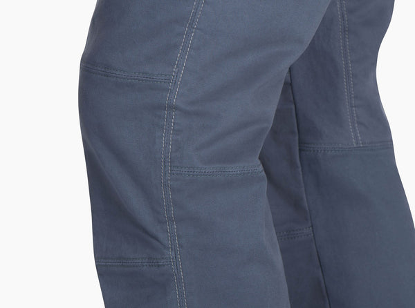 Saddle stitch seams reduce bulk