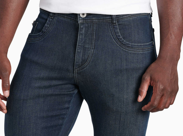 Performance denim with high stretch and rebound