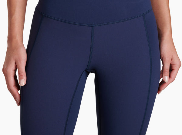 knit fabric at sides, inseam and waistband