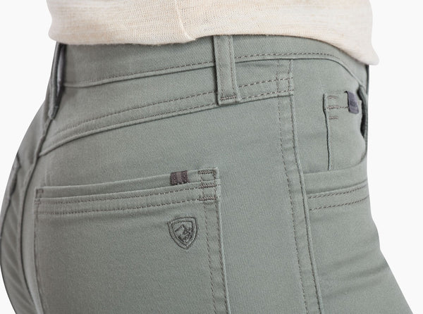 Contoured waistband for comfort and mobility