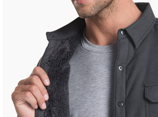 Soft fleece body adds warmth to the classic flannel shirt
