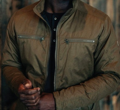 Kuhl kafe racer jacket top