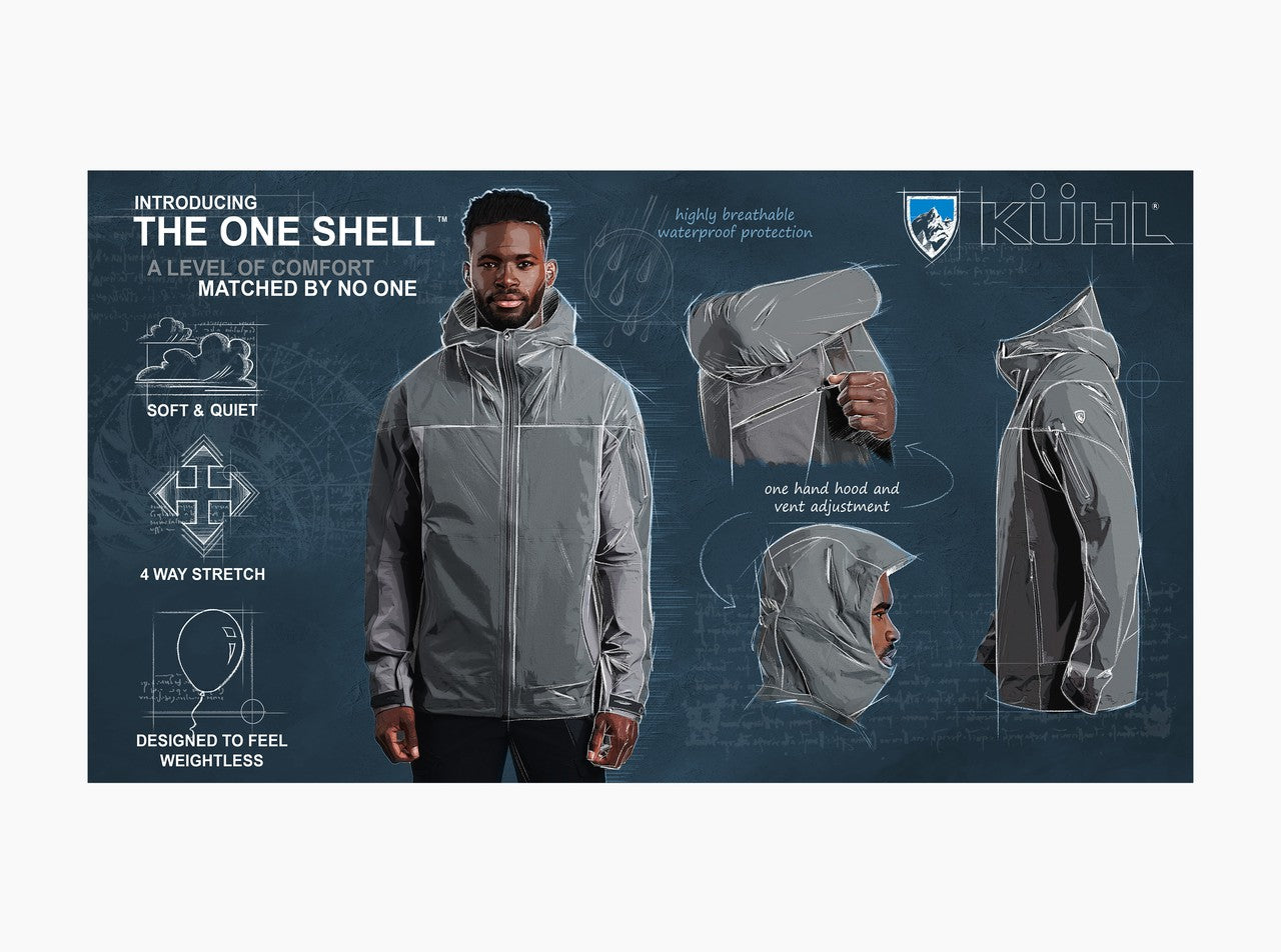 One shell hotsell jacket
